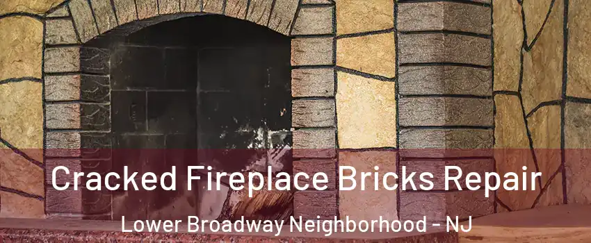 Cracked Fireplace Bricks Repair Lower Broadway Neighborhood - NJ