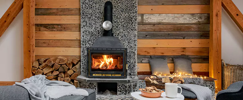 Thelin Hearth Products Direct Vent Gas Stove Fireplace Inspection in Upper Clinton Hill, New Jersey