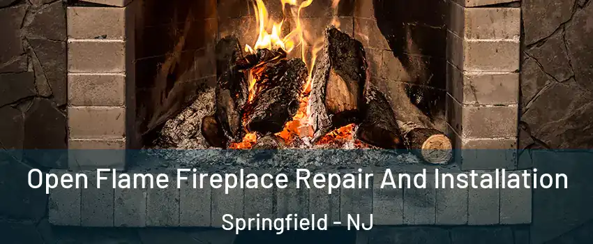 Open Flame Fireplace Repair And Installation Springfield - NJ